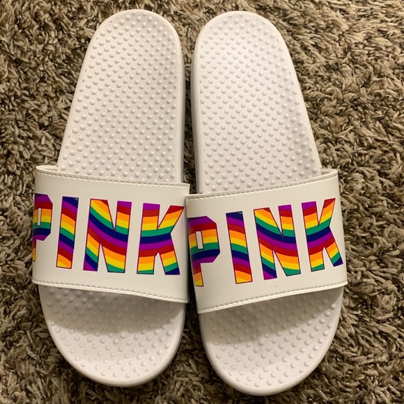 PINK Rainbow Slides NEW - Picture 1 of 3